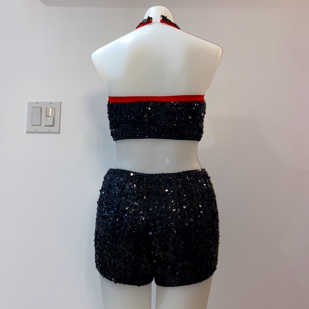 Black & Red Sequin Set - Picture 8 of 10